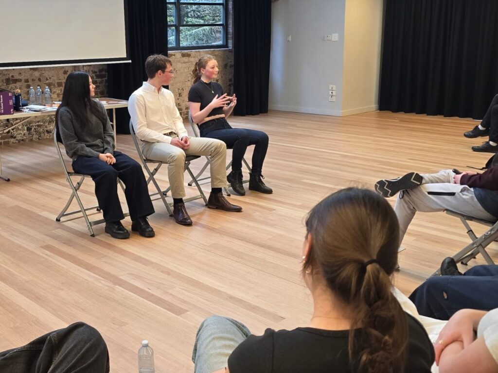 Westbourne College alumni panel discussion sharing student experiences with current students