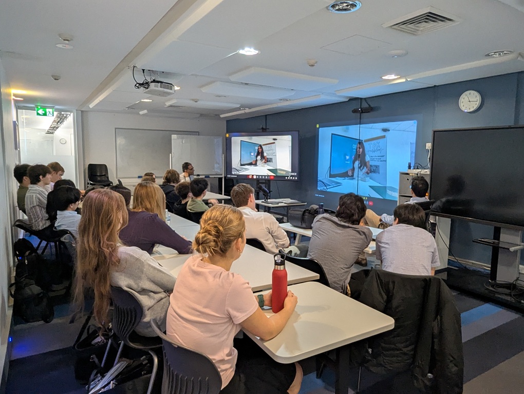 Westbourne College Singapore and Sydney students attending a collaborative Theory of Knowledge class