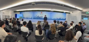 Westbourne College Sydney students engaging with a business leader during a careers and pathways session