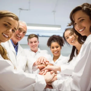 Teacher and senior student in a STEM and Business focused learning environment at Westbourne College Sydney